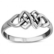 Plain Celtic Knot Sterling Silver Ring, rp612